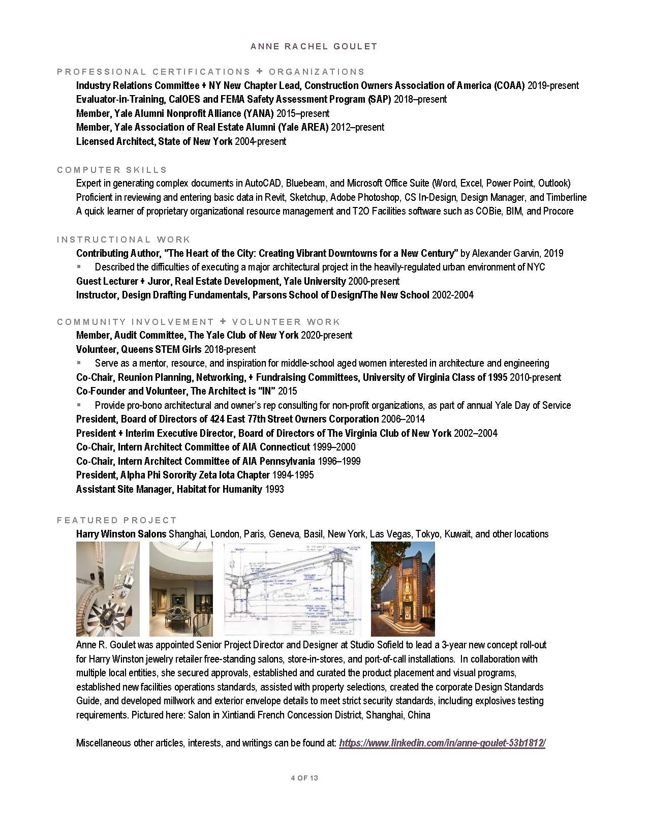 Anne Goulet CV Page 4