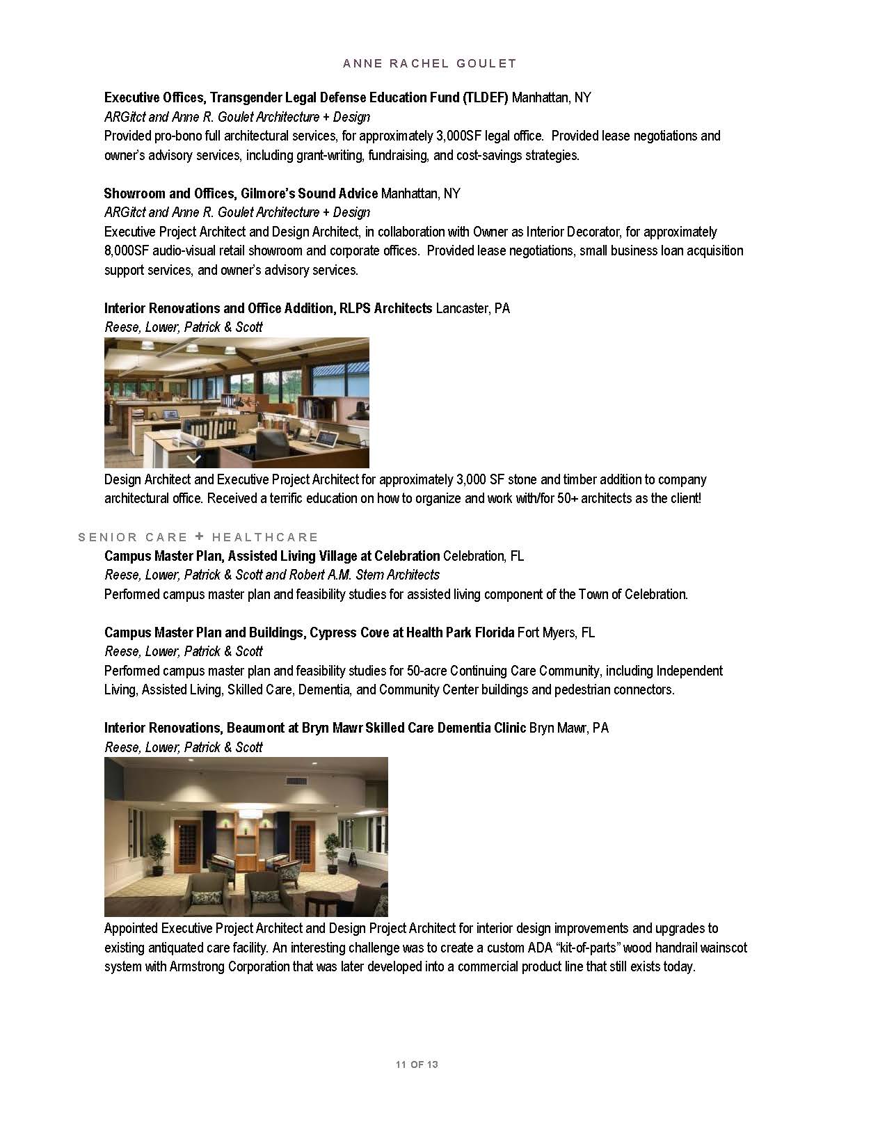 Anne Goulet Projects Page 7