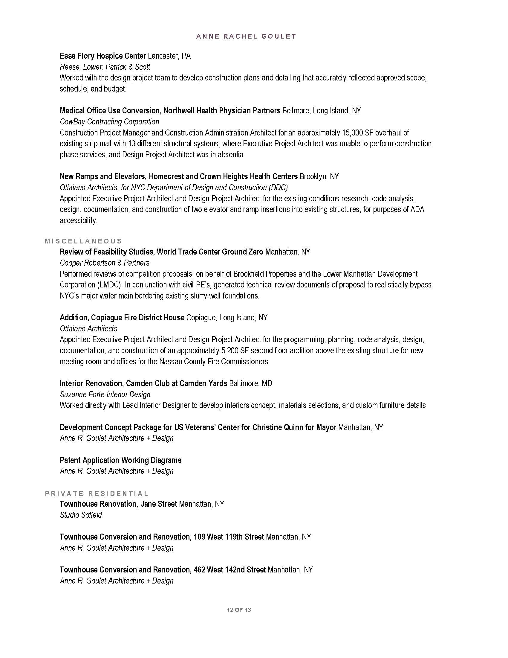 Anne Goulet Projects Page 8